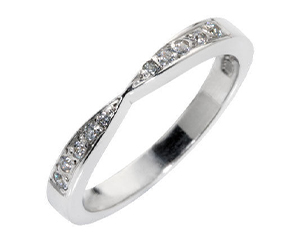 rectangle wedding rings Shaped wedding rings to fit your engagement ring without diamonds